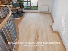 Hardwood floor and stairs sanding and refinishing in Kensington 4