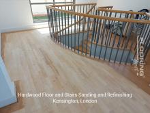 Hardwood floor and stairs sanding and refinishing in Kensington 5