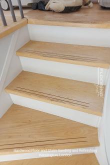 Hardwood floor and stairs sanding and refinishing in Kensington 7