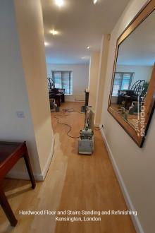 Hardwood floor and stairs sanding and refinishing in Kensington 10