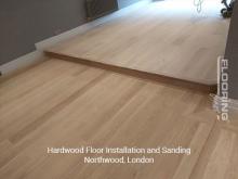 Hardwood floor installation and sanding in Northwood 3