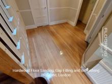 Hardwood floor sanding, gap filling and refinishing in Highgate 8
