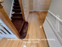 Hardwood floor sanding, gap filling and refinishing in Highgate 9