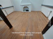 Hardwood floor sanding and lacquer in Chelsea