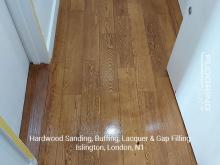 Hardwood sanding, buffing, lacquer & gap filling in Islington 6