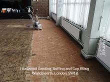 Hardwood sanding, buffing and gap filling in Wandsworth 4