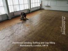 Hardwood sanding, buffing and gap filling in Wandsworth 5