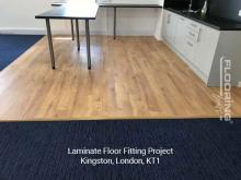 Laminate floor fitting project in Kingston 1