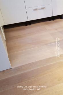 Laying oak engineered flooring in Soho 3