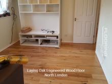 Laying oak engineered wood floor in North London