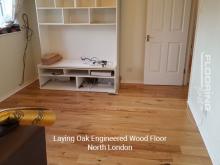 Laying oak engineered wood floor in North London
