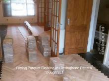 Laying parquet flooring in herringbone pattern in Slough 3