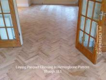 Laying parquet flooring in herringbone pattern in Slough 5