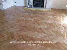 Laying parquet flooring in herringbone pattern in Slough 7