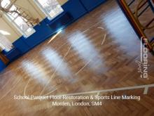 Malmesbury Primary School - parquet restoration in Morden 5