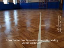 Malmesbury Primary School - parquet restoration in Morden 6