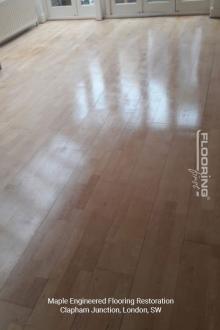 Maple engineered flooring restoration in Clapham Junction 1