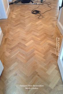 Parquet flooring restoration in North London 3