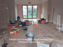 Parquet floor fitting, repair and gap filling in Winchmore Hill