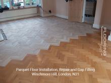 Parquet floor fitting, repair and gap filling in Winchmore Hill 2