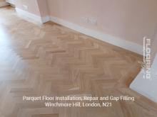 Parquet floor fitting, repair and gap filling in Winchmore Hill 3
