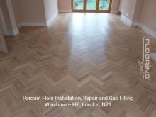 Parquet floor fitting, repair and gap filling in Winchmore Hill 5