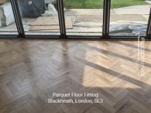 Parquet floor fitting in Blackheath 9