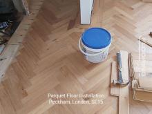 Parquet floor fitting in Peckham 9