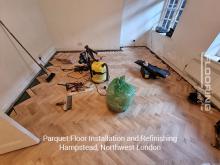Parquet Floor Installation and Refinishing in Hampstead, Northwest London 3