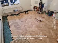 Parquet Floor Installation and Refinishing in Hampstead, Northwest London 5