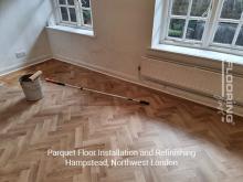 Parquet Floor Installation and Refinishing in Hampstead, Northwest London 10