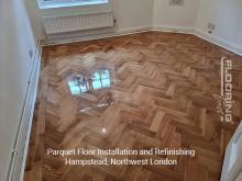 Parquet Floor Installation and Refinishing in Hampstead, Northwest London 14