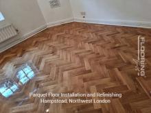 Parquet Floor Installation and Refinishing in Hampstead, Northwest London 16