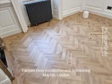 Parquet floor installation and refinishing in Mayfair 6