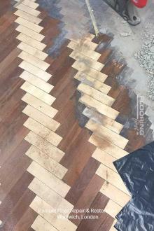 Parquet floor repair & restoration in Woolwich 2