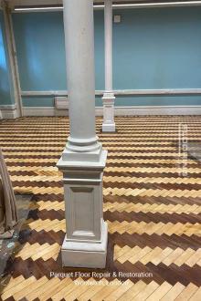 Parquet floor repair & restoration in Woolwich 7