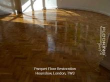 Parquet floor restoration in Hounslow 4