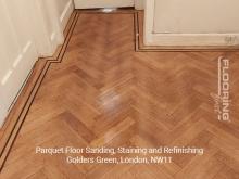 Parquet floor sanding, staining and refinishing in Golders Green 6