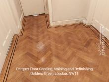 Parquet floor sanding, staining and refinishing in Golders Green 7