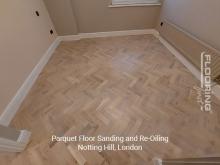 Parquet floor sanding and re-oiling in Notting Hill 2