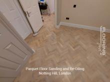 Parquet floor sanding and re-oiling in Notting Hill 3