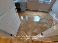 Parquet floor sanding and re-oiling in Notting Hill 6