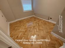 Parquet floor sanding and re-oiling in Notting Hill 8