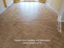 Parquet floor sanding and renovation in Esher 3