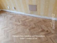 Parquet floor sanding and renovation in Esher 4