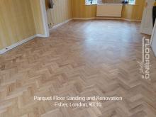 Parquet floor sanding and renovation in Esher 5