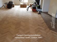 Parquet flooring installation in Hampstead Heath 2
