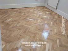 Parquet floor restoration in Northwest London 3