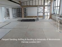 Parquet sanding, buffing & reoiling in Harrow