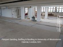 Parquet sanding, buffing & reoiling in Harrow 1
